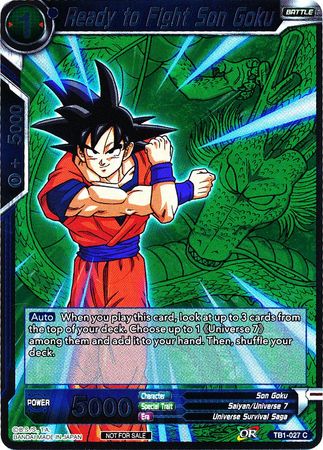 Ready to Fight Son Goku (Event Pack 2 - 2018) (TB1-027) [Promotion Cards] | Cracking-Singles