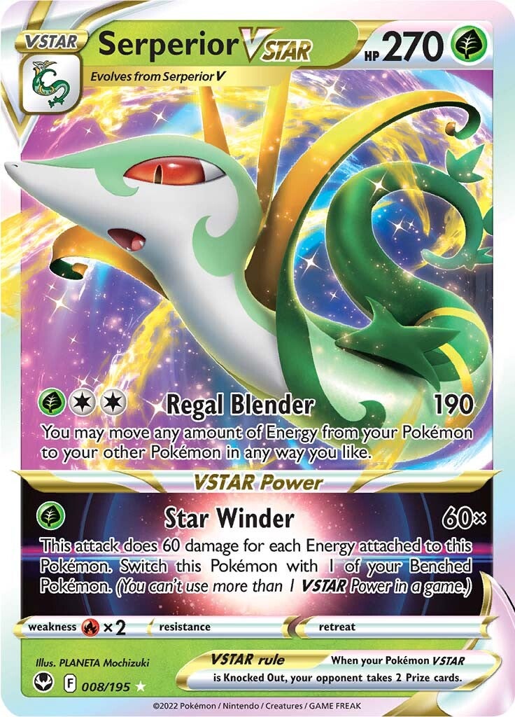 Serperior VSTAR (008/195) [Sword & Shield: Silver Tempest] | Cracking-Singles