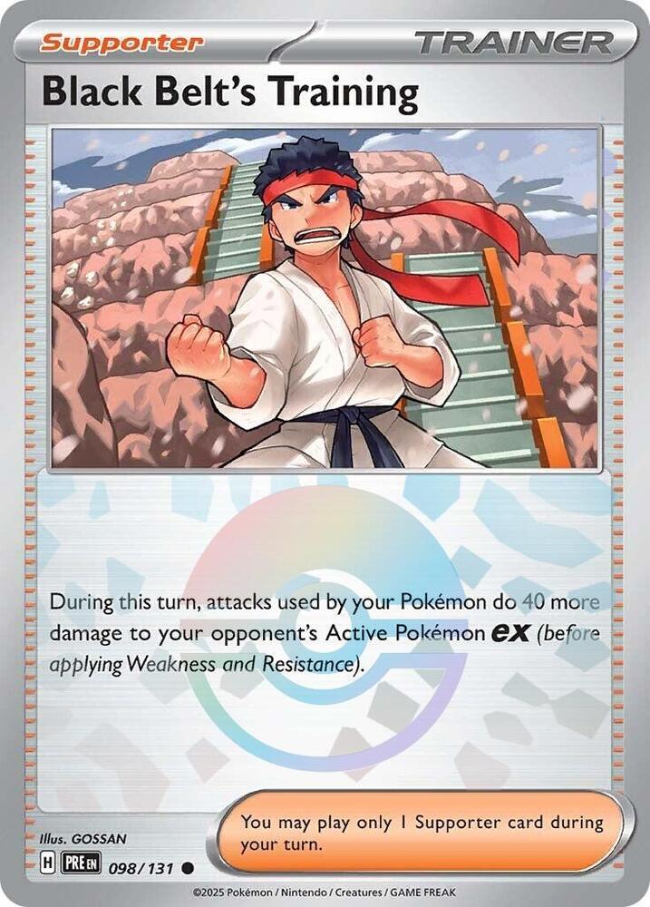 Black Belt's Training (098/131) (Poke Ball Pattern) [Scarlet & Violet: Prismatic Evolutions] | Cracking-Singles