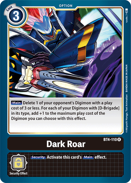 Dark Roar [BT4-110] [Great Legend] | Cracking-Singles