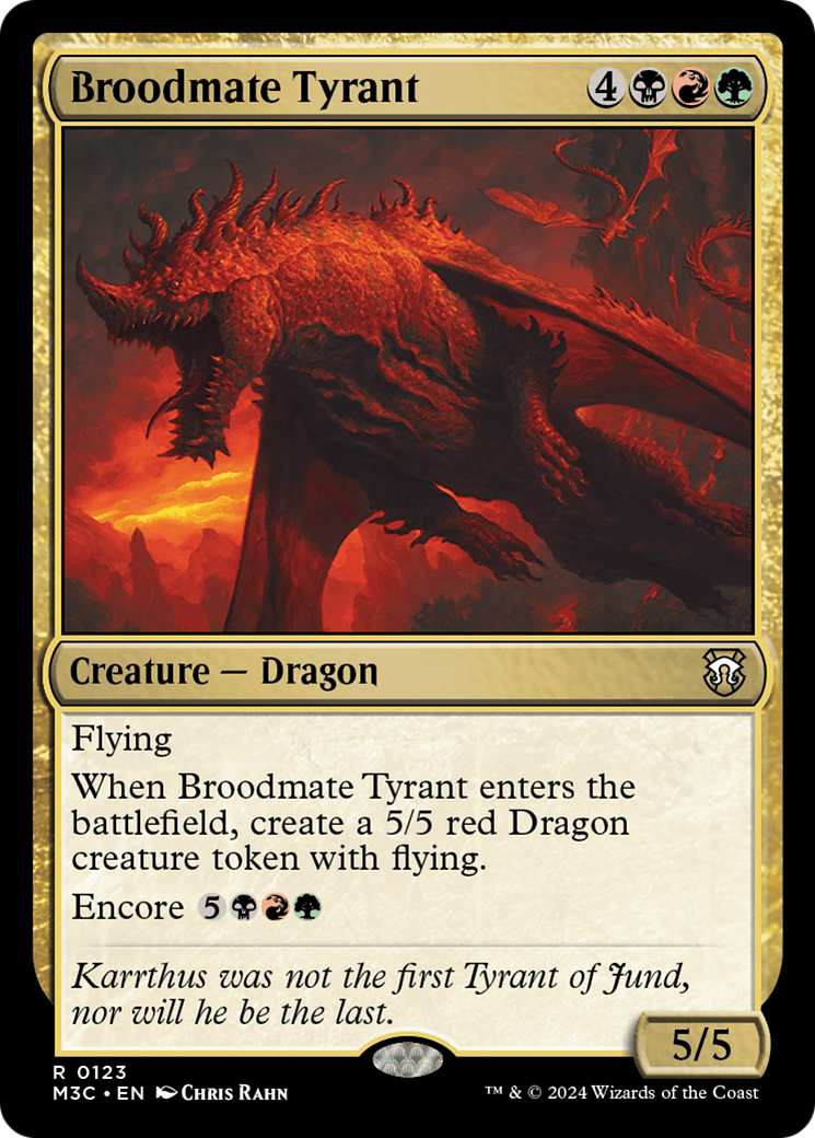 Broodmate Tyrant [Modern Horizons 3 Commander] | Cracking-Singles