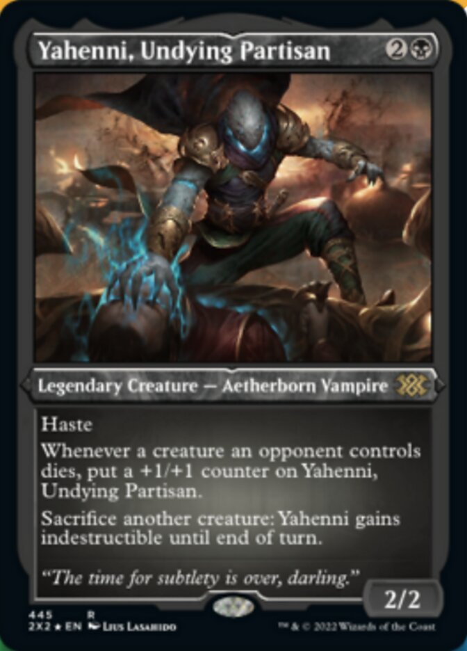 Yahenni, Undying Partisan (Foil Etched) [Double Masters 2022] | Cracking-Singles