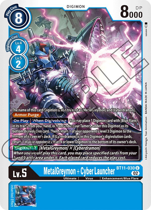 MetalGreymon + Cyber Launcher [BT11-030] [Dimensional Phase] | Cracking-Singles