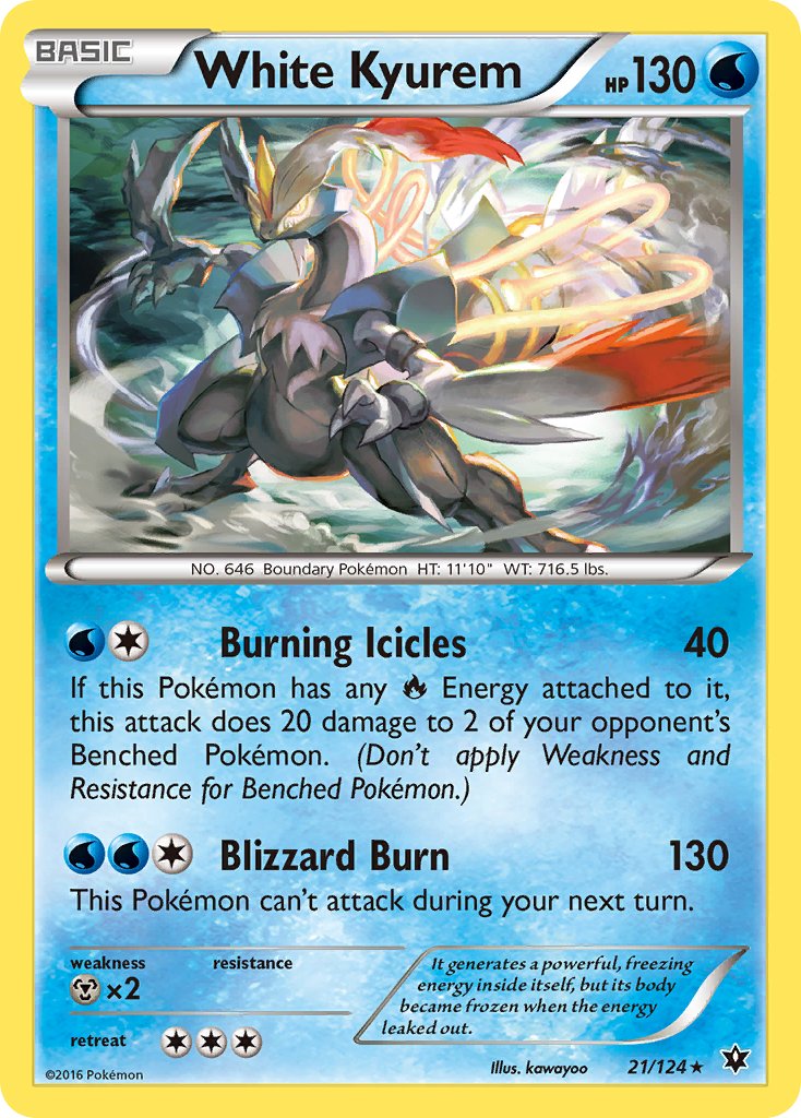 White Kyurem (21/124) (Theme Deck Exclusive) [XY: Fates Collide] | Cracking-Singles