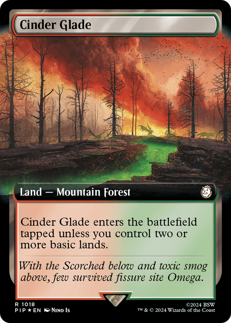 Cinder Glade (Extended Art) (Surge Foil) [Fallout] | Cracking-Singles