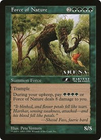 Force of Nature (Oversized) [Oversize Cards] | Cracking-Singles