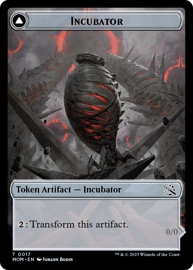 Incubator // Phyrexian (17) Double-Sided Token [March of the Machine Tokens] | Cracking-Singles