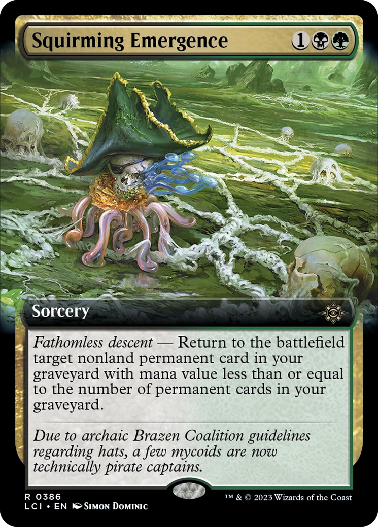 Squirming Emergence (Extended Art) [The Lost Caverns of Ixalan] | Cracking-Singles