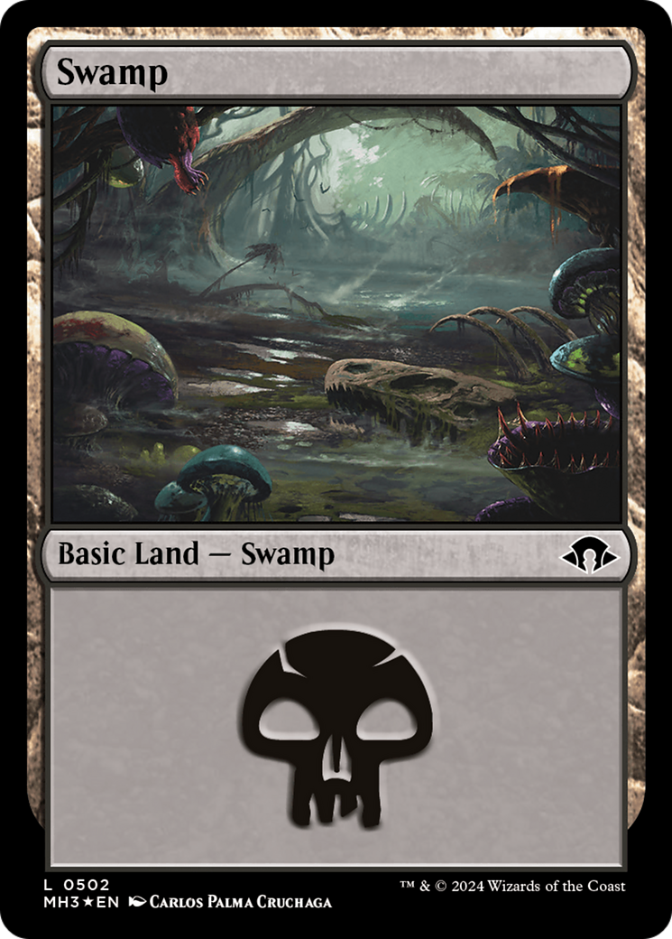 Swamp (0502) (Ripple Foil) [Modern Horizons 3] | Cracking-Singles