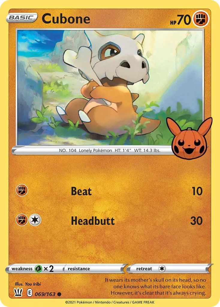 Cubone (069/163) [Trick or Trade] | Cracking-Singles