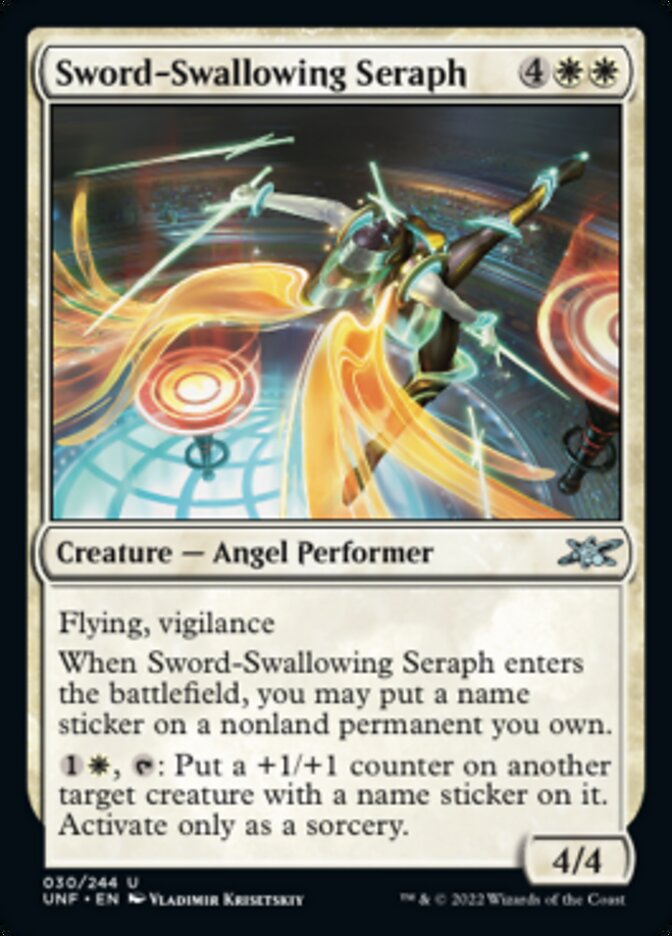 Sword-Swallowing Seraph [Unfinity] | Cracking-Singles