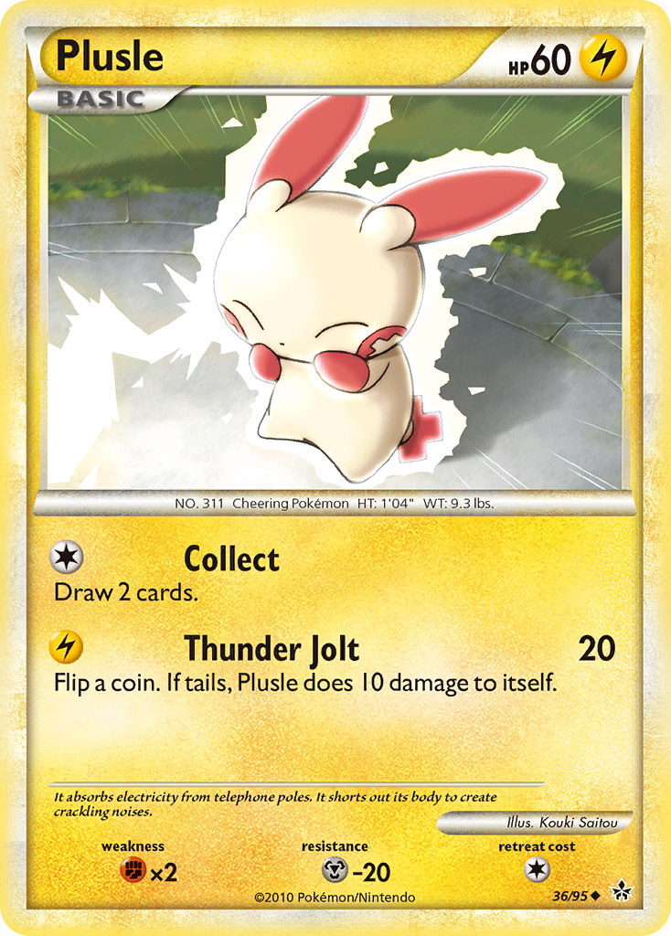 Plusle (36/95) [HeartGold & SoulSilver: Unleashed] | Cracking-Singles