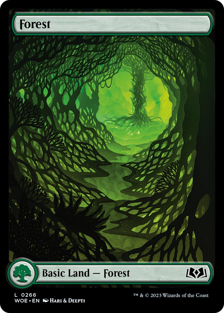 Forest (266) (Full-Art) [Wilds of Eldraine] | Cracking-Singles