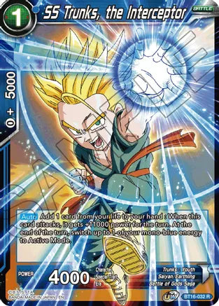 SS Trunks, the Interceptor (BT16-032) [Realm of the Gods] | Cracking-Singles