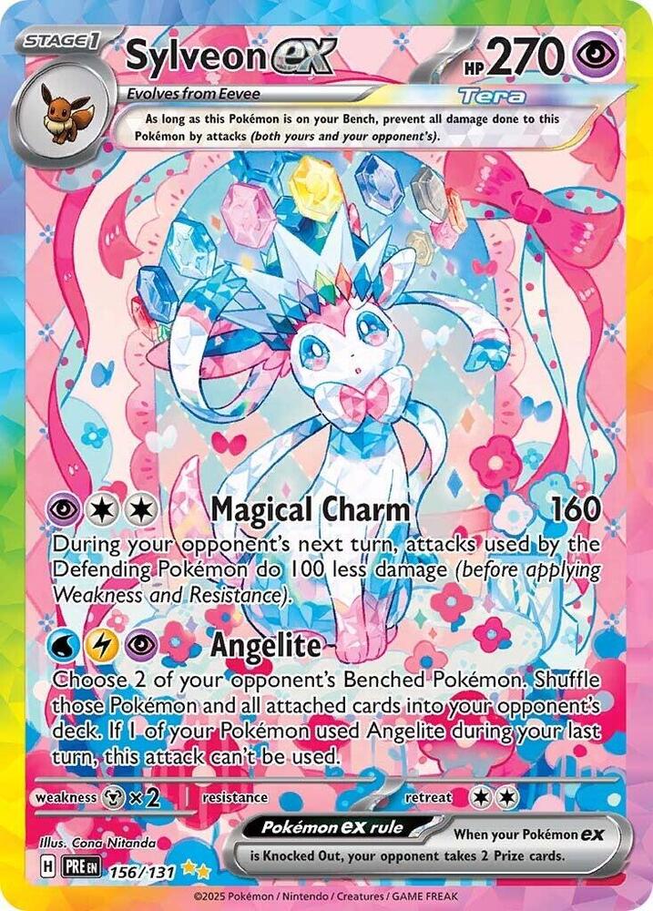 Sylveon ex (156/131) [Scarlet & Violet: Prismatic Evolutions] | Cracking-Singles