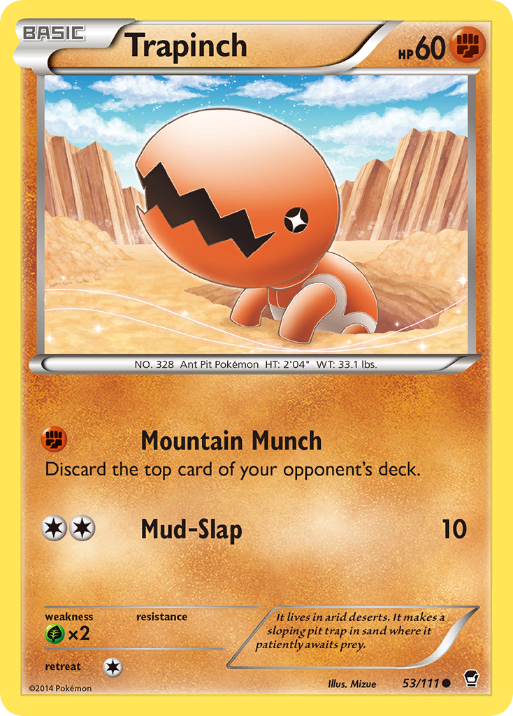 Trapinch (53/111) [XY: Furious Fists] | Cracking-Singles