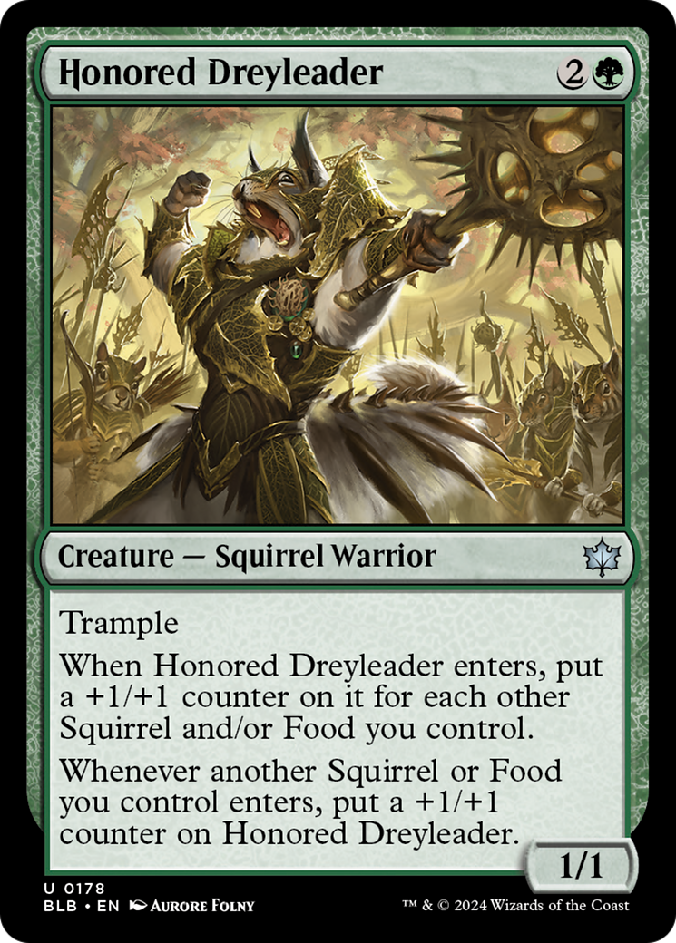 Honored Dreyleader [Bloomburrow] | Cracking-Singles