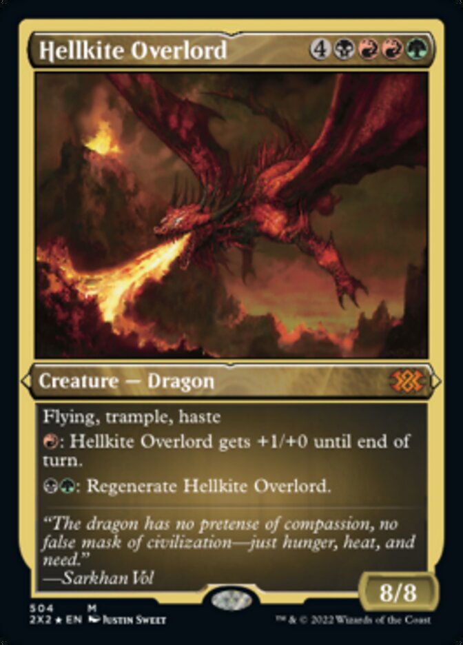 Hellkite Overlord (Foil Etched) [Double Masters 2022] | Cracking-Singles