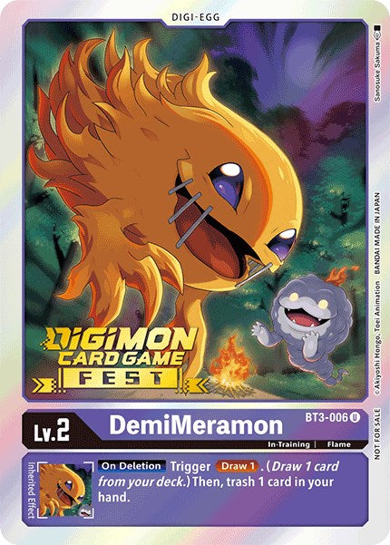 DemiMeramon [BT3-006] (Digimon Card Game Fest 2022) [Release Special Booster Promos] | Cracking-Singles