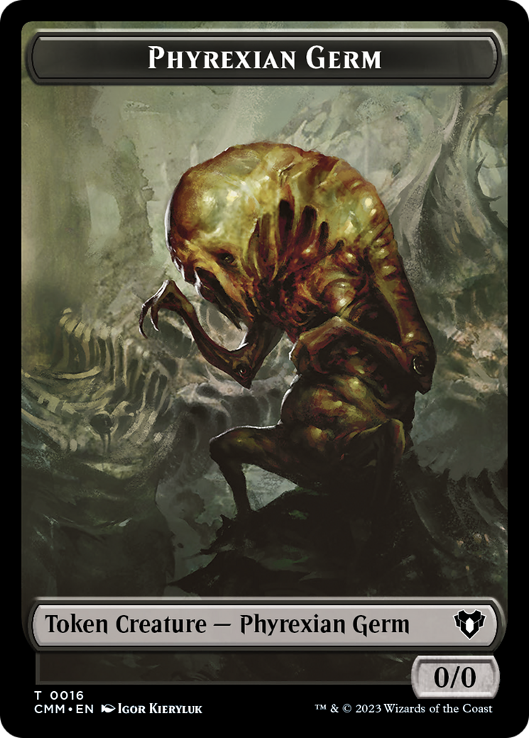 Eldrazi // Phyrexian Germ Double-Sided Token [Commander Masters Tokens] | Cracking-Singles