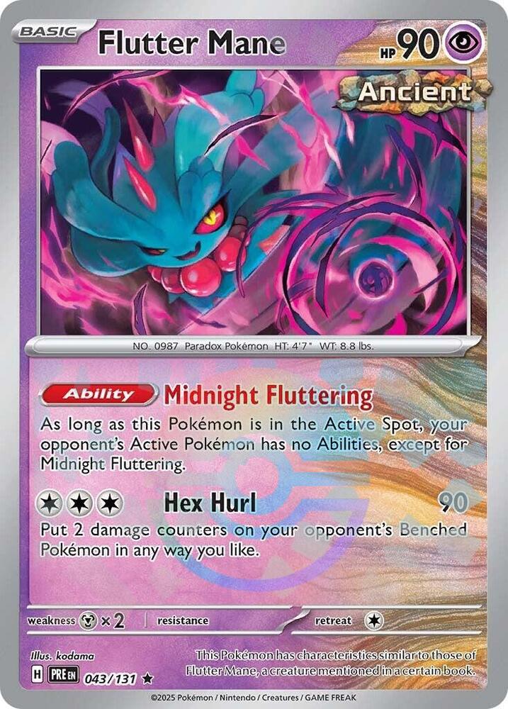 Flutter Mane (043/131) (Poke Ball Pattern) [Scarlet & Violet: Prismatic Evolutions] | Cracking-Singles