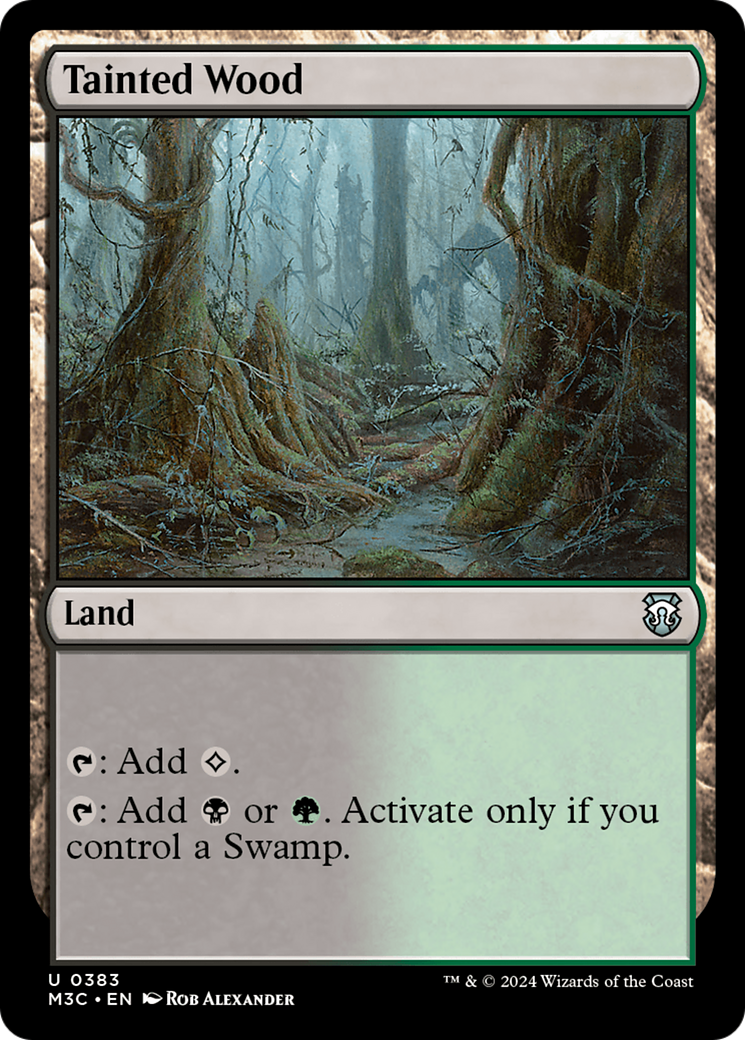 Tainted Wood (Ripple Foil) [Modern Horizons 3 Commander] | Cracking-Singles