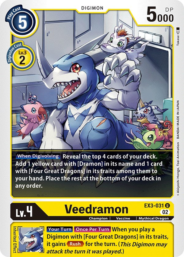 Veedramon [EX3-031] [Draconic Roar] | Cracking-Singles