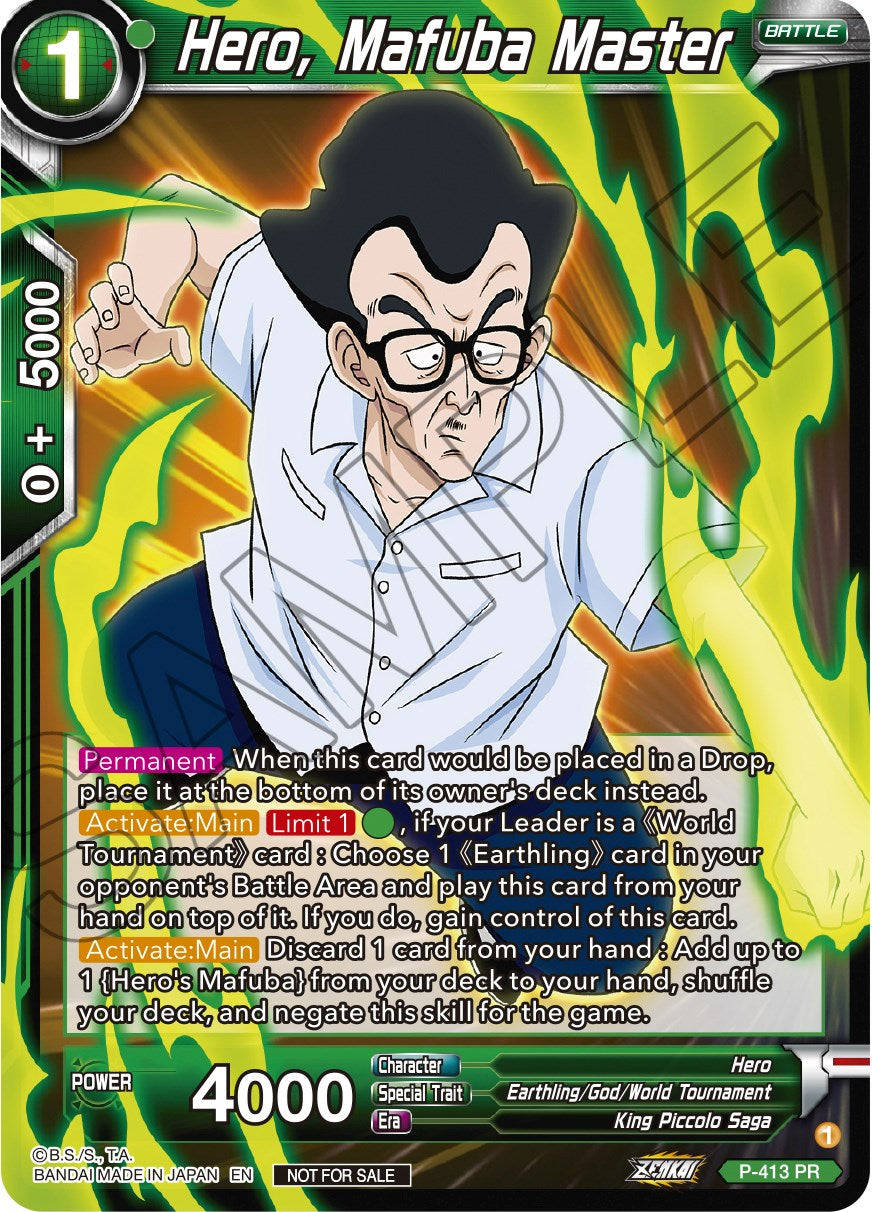 Hero, Mafuba Master (Zenkai Series Tournament Pack Vol.1) (P-413) [Tournament Promotion Cards] | Cracking-Singles