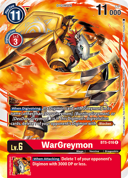 WarGreymon [BT5-016] [Battle of Omni] | Cracking-Singles