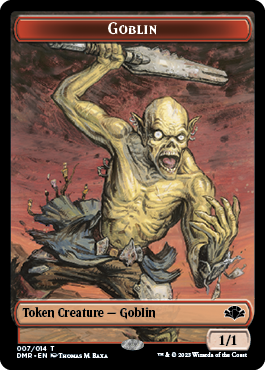 Goblin // Squirrel Double-Sided Token [Dominaria Remastered Tokens] | Cracking-Singles