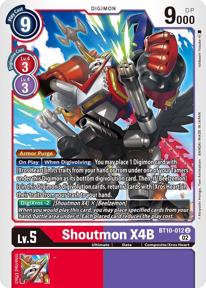 Shoutmon X4B [BT10-012] [Xros Encounter] | Cracking-Singles