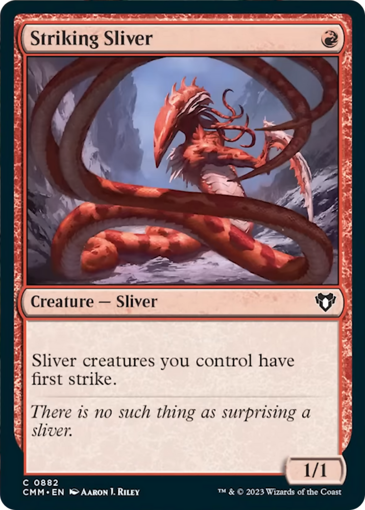 Striking Sliver [Commander Masters] | Cracking-Singles