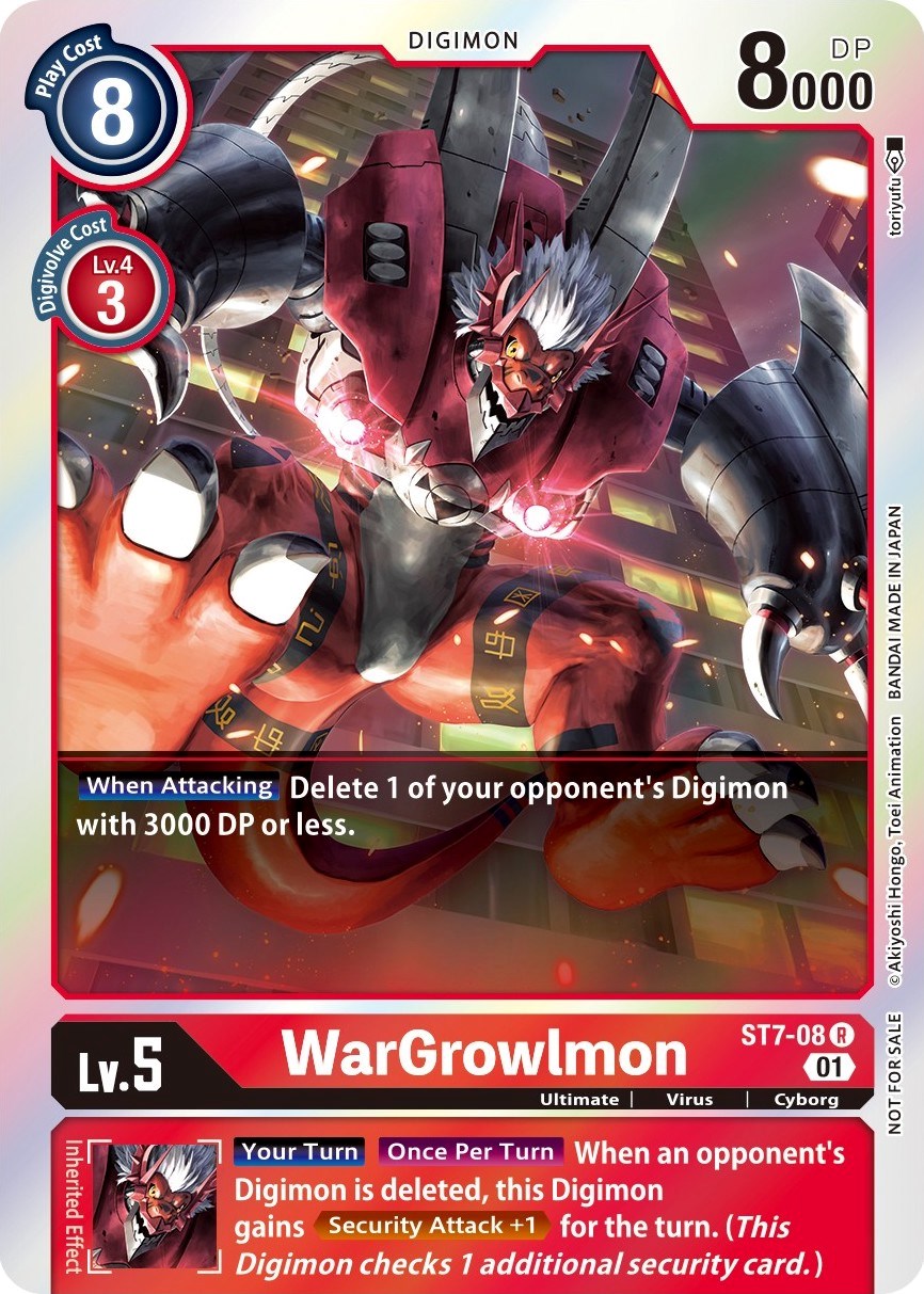 WarGrowlmon [ST7-08] (Gen Con 2022) [Starter Deck: Gallantmon Promos] | Cracking-Singles