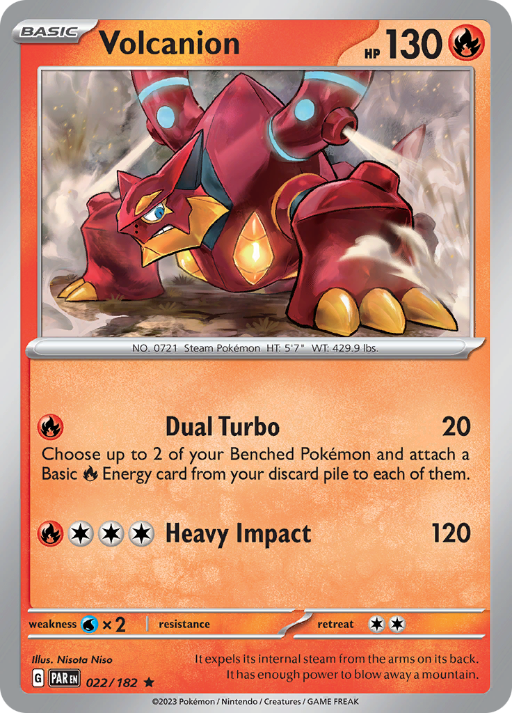 Volcanion (022/182) [Scarlet & Violet: Paradox Rift] | Cracking-Singles