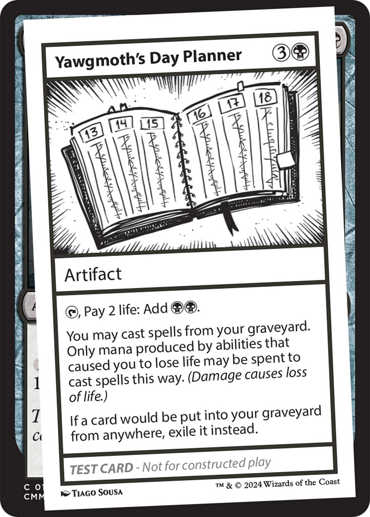 Yawgmoth's Day Planner [Mystery Booster 2 Playtest Cards] | Cracking-Singles