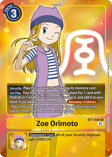 Zoe Orimoto [BT7-088] (Alternative Art - Box Topper) [Next Adventure] | Cracking-Singles