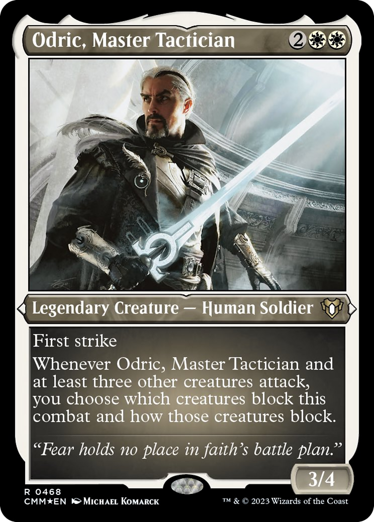 Odric, Master Tactician (Foil Etched) [Commander Masters] | Cracking-Singles