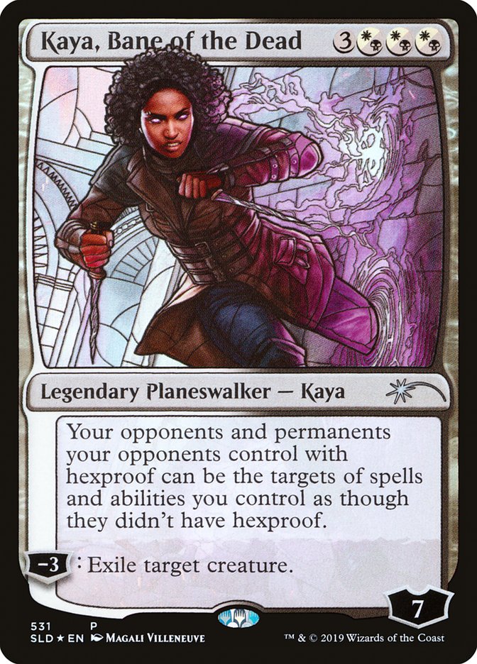 Kaya, Bane of the Dead (Stained Glass) [Secret Lair Drop Promos] | Cracking-Singles