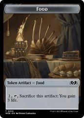 Nightmare // Food (0010) Double-Sided Token [Wilds of Eldraine Tokens] | Cracking-Singles