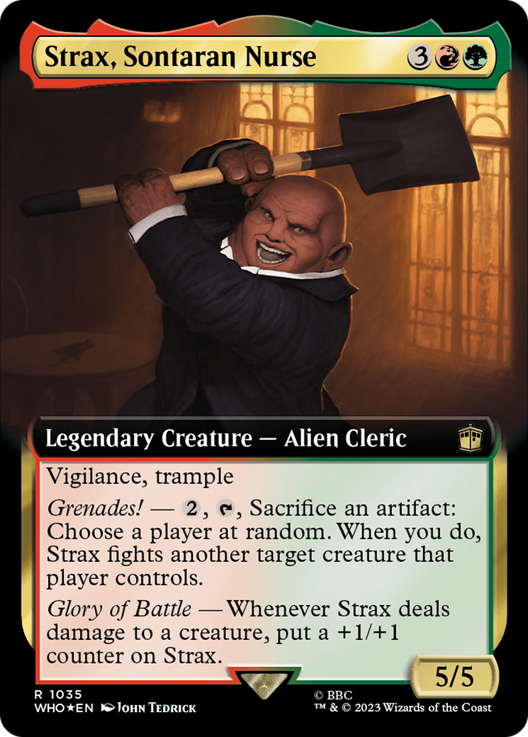 Strax, Sontaran Nurse (Extended Art) (Surge Foil) [Doctor Who] | Cracking-Singles