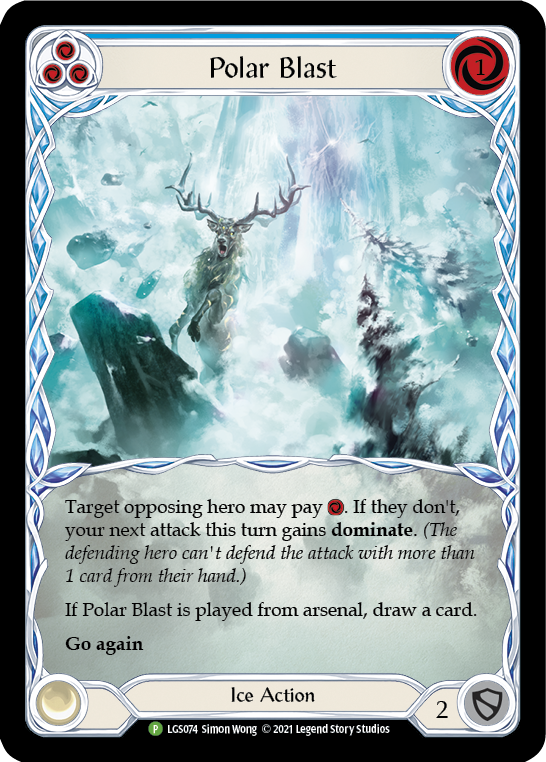 Polar Blast (Blue) [LGS074] (Promo)  Rainbow Foil | Cracking-Singles