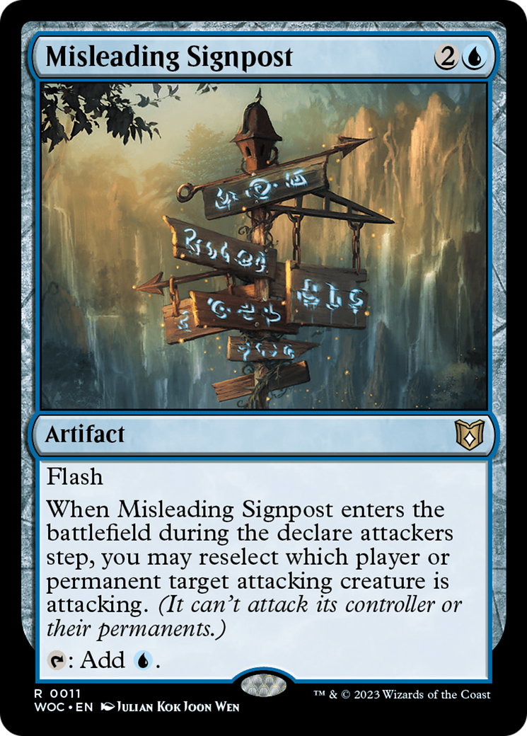 Misleading Signpost [Wilds of Eldraine Commander] | Cracking-Singles