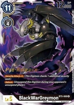 BlackWarGreymon [BT5-069] [Battle of Omni Pre-Release Promos] | Cracking-Singles