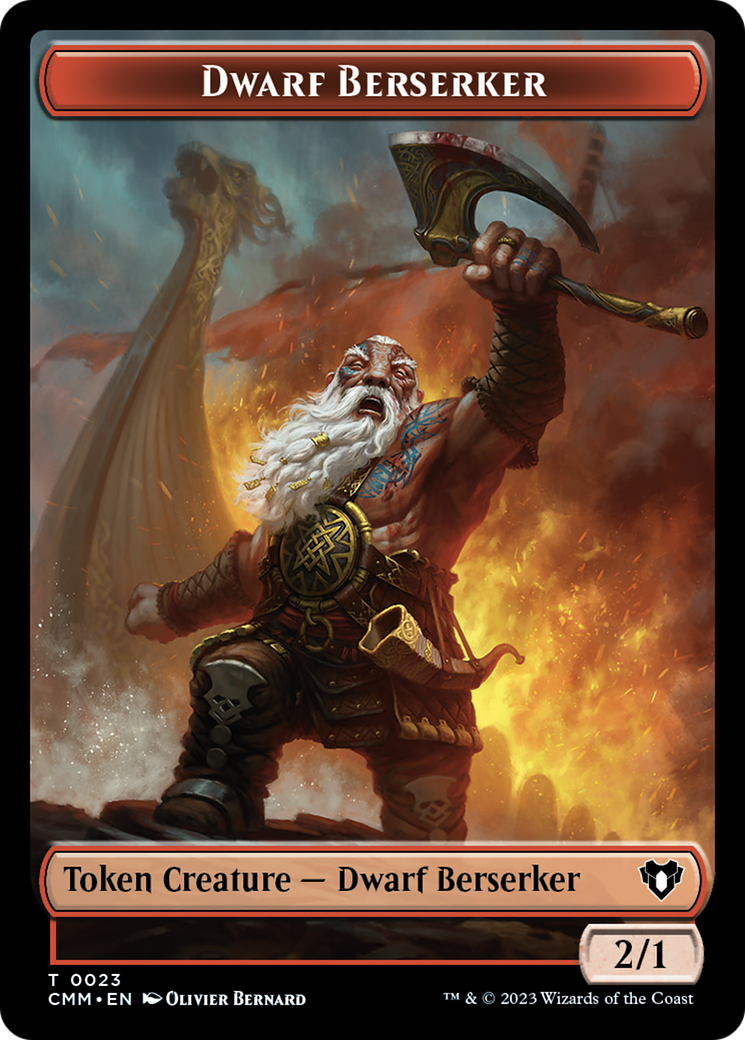 Dwarf Berserker Token [Commander Masters Tokens] | Cracking-Singles