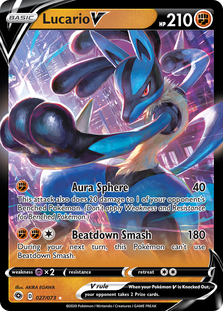 Lucario V (027/073) [Sword & Shield: Champion's Path] | Cracking-Singles