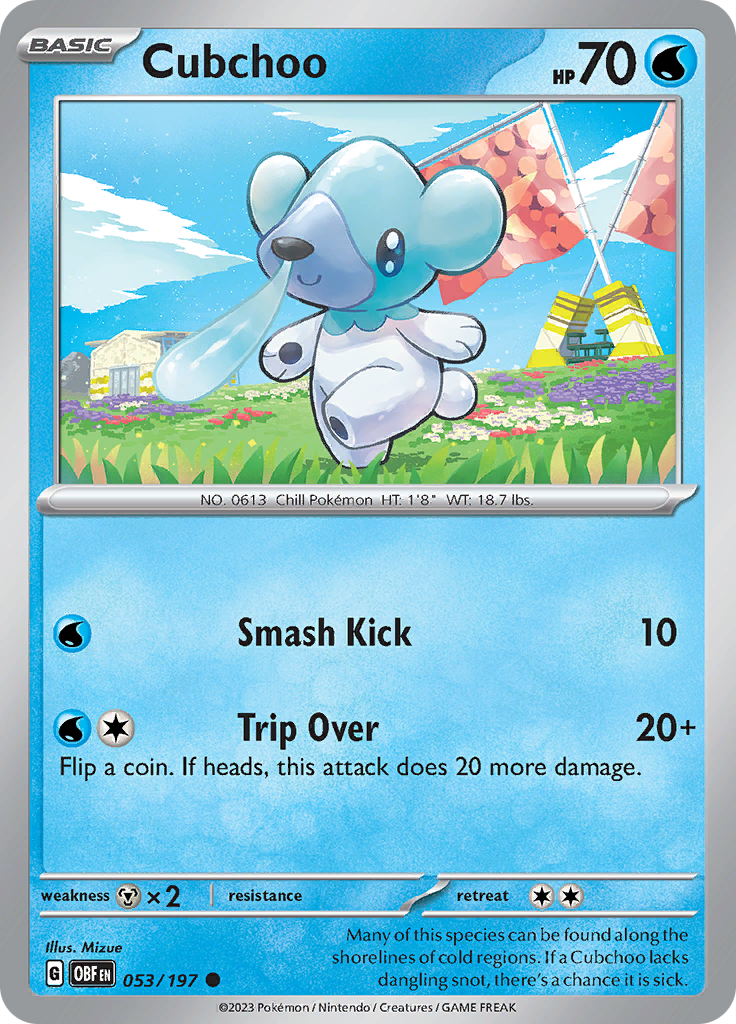 Cubchoo (053/197) [Scarlet & Violet: Obsidian Flames] | Cracking-Singles