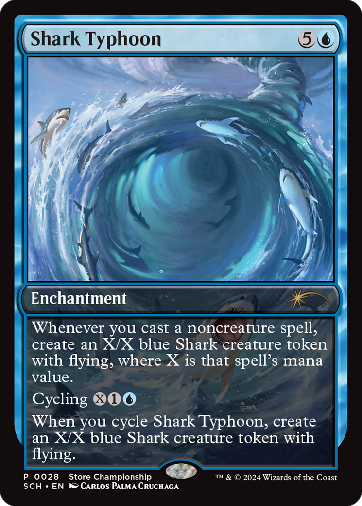 Shark Typhoon (Store Championship) [Bloomburrow Promos] | Cracking-Singles