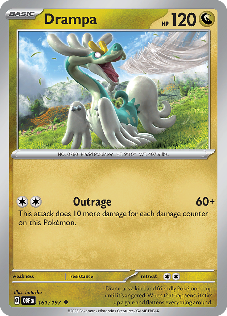 Drampa (161/197) [Scarlet & Violet: Obsidian Flames] | Cracking-Singles