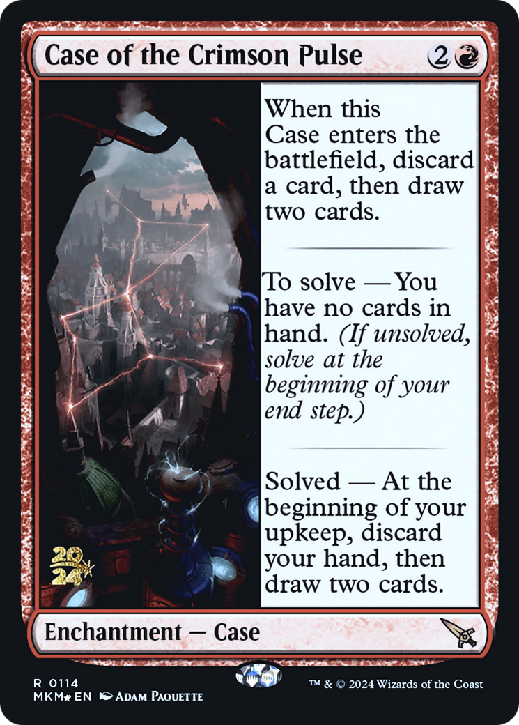 Case of the Crimson Pulse [Murders at Karlov Manor Prerelease Promos] | Cracking-Singles