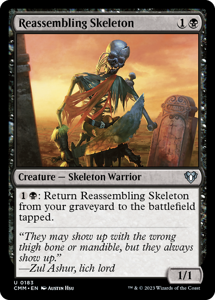 Reassembling Skeleton [Commander Masters] | Cracking-Singles